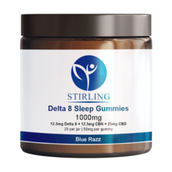 D8 THC Blue Razz Sleep Gummies OXF