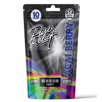 Pure Relief HHC / Delta-9-THC Gummies NI – Acai Berry