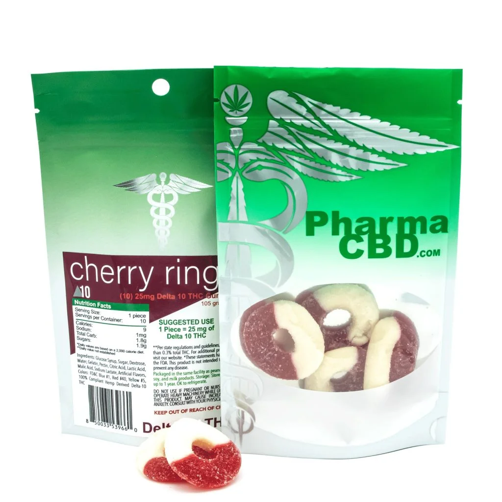 Delta-10-THC Cherry Rings PLY Gummies